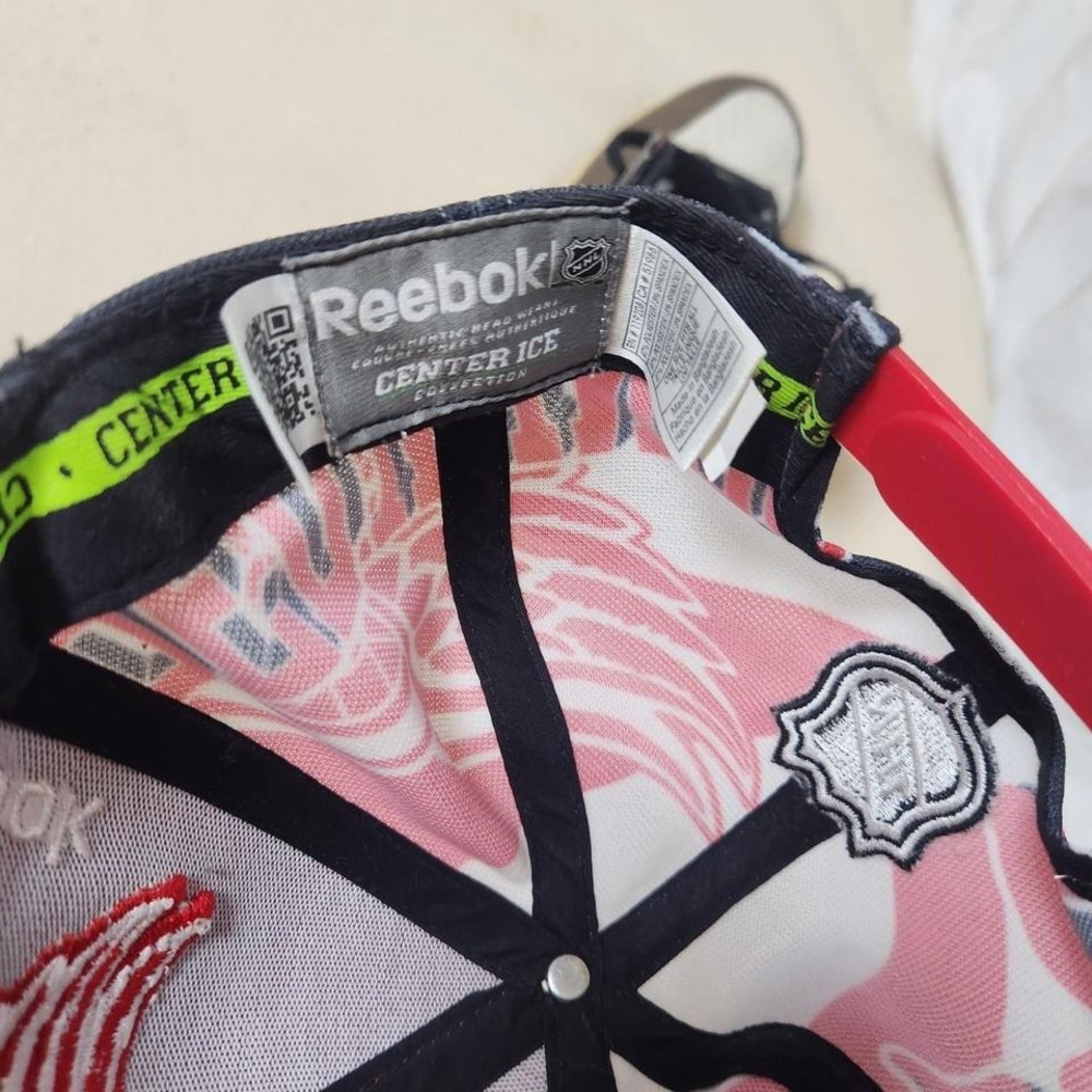 Vintage‎ Detroit Red Wings Reebok White Center Ice Draft Structured Snapback Hat - Picture 5 of 5